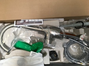 lot 53 image: Moen Kleo Single-Handle Pull-Down Sprayer Kitchen Faucet with Reflex and Power Clean in Spot Resist Stainless CA87011SRS