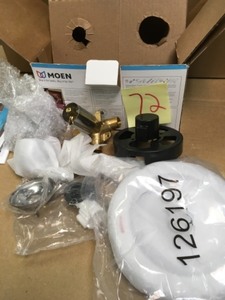 lot 72 image: MOEN Adler 1-Handle 4-Spray Shower Faucet with Valve in Chrome (Valve Included)