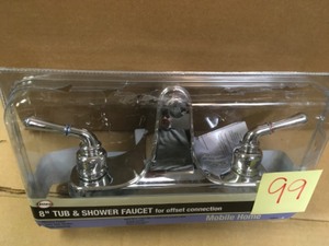 lot 99 image: DANCO Mobile Home and RV 8 in. 2-Handle Off-Set Roman Tub Faucet in Chrome