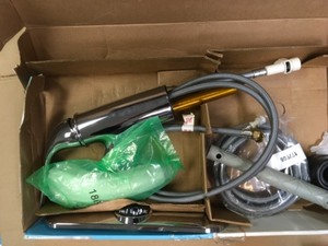 lot 90 image: MOEN Brecklyn Single-Handle Pull-Out Sprayer Kitchen Faucet with Power Clean in Chrome