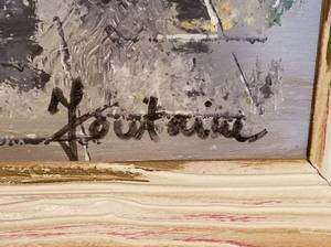 lot 2 image: Oil on Canvas Parisan Street Scene by Fontaine