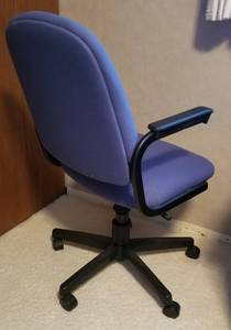 lot 35 image: Perwinkle Blue Office Chair