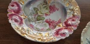 lot 43 image: Antique German Porcelain and Delft Bowls, Lot of 3