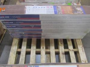 lot 104 image: (6 CASES) QuickStep Studio Whiskey Hickory 6.14-in W x 3.93-ft L Embossed Wood Plank Laminate Flooring QS902
