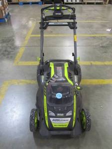 lot 14 image: Ryobi RY40109 40V Lithium-Ion Cordless Battery Walk Behind Push Lawn Mower