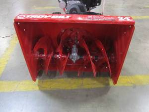 lot 38 image: Troy-bilt 24 in. 208 cc Two-Stage Gas Snow Blower with Electric Start Self Propelled Storm 2410