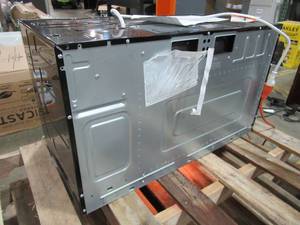 lot 202 image: Whirlpool 1.6-cu ft Over-the-Range Microwave (Monochromatic Stainless Steel) 30 X 16 X 17 Tall. UMV1160CS - Missing Plate and Installation Hardware.
