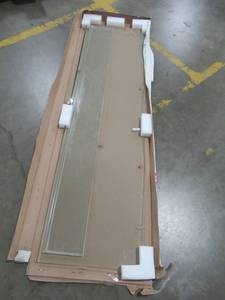 lot 207 image: Door and Sidelite Glass for Shower Alcove.  Glass Only.