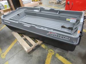 lot 254 image: Sun Dolphin 8.5 ft. 2 Person Sportsman Boat, 11077 - Missing Chairs - Did not notice any damage to hull.