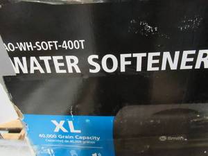 lot 271 image: A.O. Smith 40000-Grain Water Softener AO-WH-SOFT-400T - Untested, Slightly Used