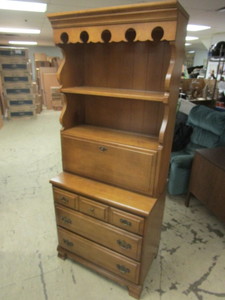 lot 107 image: SOLID HARDROCK MAPLE HUTCH
