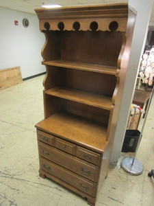 lot 108 image: SOLID HARDROCK MAPLE HUTCH