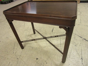 lot 109 image: DECORATIVE WOOD SIDE TABLE