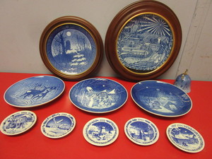 lot 136 image: B&G COPENHAGEN, ROYAL COPENHAGEN PORCELAIN CHRISTMASWINTER PLATES