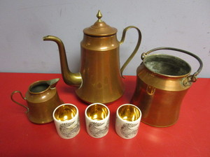 lot 144 image: TEAPOT, FINNISH CANDLE HOLDERS