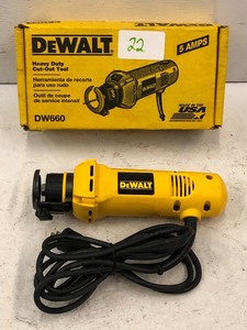 lot 22 image: DeWalt DW660 Heavy Duty Cut-Out Too...
