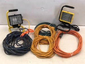 lot 62 image: Tote Of Assorted Electrical Cords &...