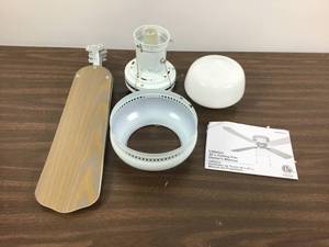 lot 34 image: Littleton 42 in. LED Indoor White Ceiling Fan with Light Kit