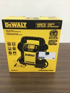 lot 46 image: DEWALT 1400 Peak Amp Jump Starter with Digital Compressor