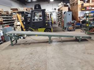 lot 9 image: Hytrol Conveyor 16 Long x 24 Belt Width, 1HP Baldor Motor