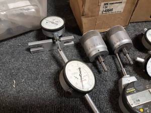 lot 36 image: Lot of Kent-Moore Stabilizer Bar Tools, Buss Bars, Assorted Dial Gauges