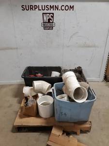 lot 40 image: Pallet of Spears Valves, PVC Pipe Fittings and More