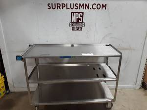lot 46 image: Stainless Steel Cart - 50 x 21 x 36