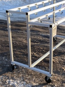 lot 28 image: Commercial Portable Sorting Rack  Cart