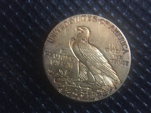 1913 $2.50 Indian Head Gold Coin