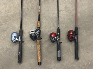 lot 143 image: Lot Of (4) Spin-Cast Rod & Reel Sets