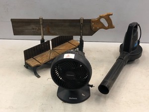lot 5 image: Fan, Blower, Miter Saw