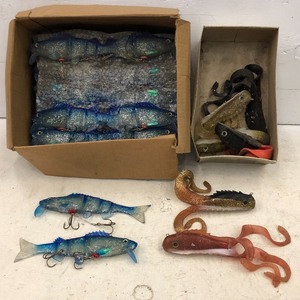 lot 52 image: (2) Boxes Full Of Soft-Bait Lures