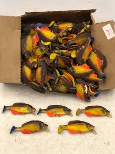 lot 54 image: Box Full Of Soft-Bait Sunfish