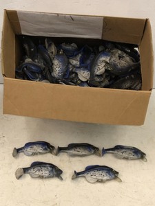 lot 57 image: Box Full Of Assorted Crappie Soft-Bait Muskie Lure Bodies