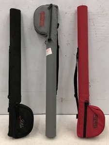lot 66 image: Lot Of (3) Ice Rod & Reel Protective Cases