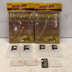 lot 67 image: Fish Fillet Mats & Plastic Tackle Boxes