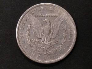 lot 8 image: 1879 S Rev 79 Morgan Silver Dollar...