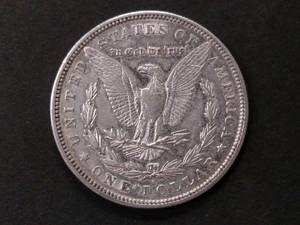 lot 22 image: 1887 S Morgan Silver Dollar...