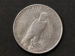 lot 62 image: 1922 D Peace Silver Dollar...