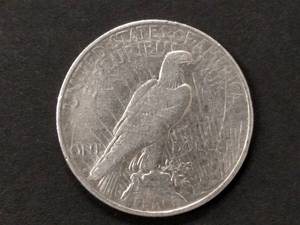 lot 63 image: 1922 D Peace Silver Dollar...