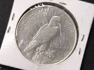 lot 75 image: 1923 D Peace Silver Dollar...