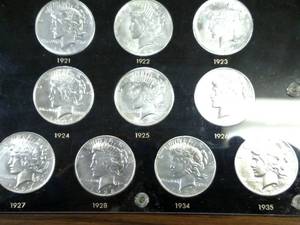 lot 96 image: Peace Dollar Year Set Including 192...