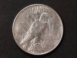lot 81 image: 1924 Peace Silver Dollar...
