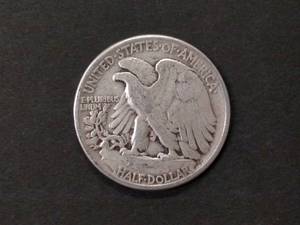 lot 110 image: 1944 Walking Liberty Silver Half Do...