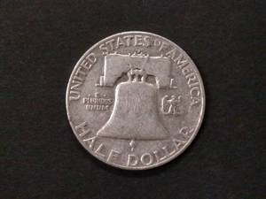 lot 115 image: 1953 D Franklin Silver Half Dollar...