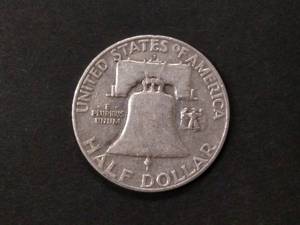 lot 116 image: 1954 D Franklin Silver Half Dollar...
