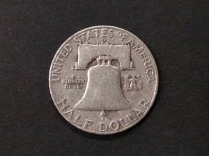 lot 118 image: 1958 D Franklin Silver Half Dollar...