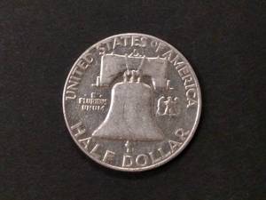lot 120 image: 1960 D Franklin Silver Half Dollar...