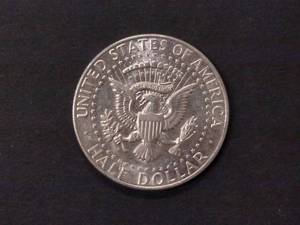 lot 130 image: 1964 D AU Kennedy Silver Half Dolla...
