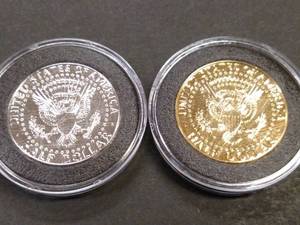lot 132 image: (2) 2010 D Kennedy Half Dollars...